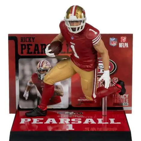 McFarlane Toys NFL San Francisco 49ers Ricky Pearsall Posed Figure #56 (Pre-Order ships August)