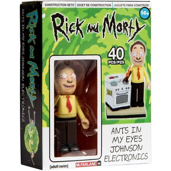 McFarlane Toys Rick & Morty Ants in My Eyes Johnson's Electronics Micro Construction Set