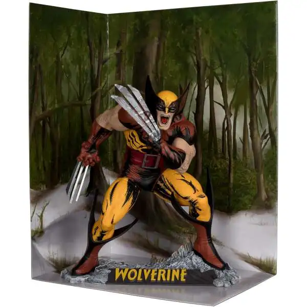 McFarlane Toys Marvel Wolverine Posed Figure with Scene [The Incredible Hulk #340]