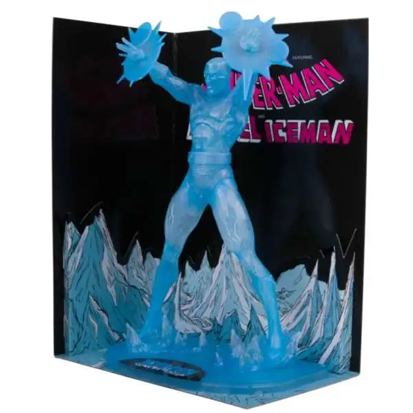 McFarlane Toys Marvel Iceman Posed Figure with Scene & Comic [Marvel Tales #229]