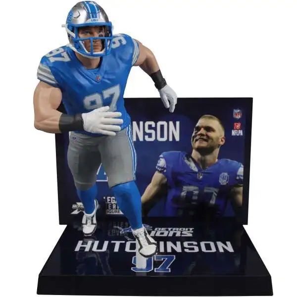 McFarlane Toys NFL Detroit Lions Sports Picks Football Aidan Hutchinson Action Figure [Blue Jersey, Regular Version]