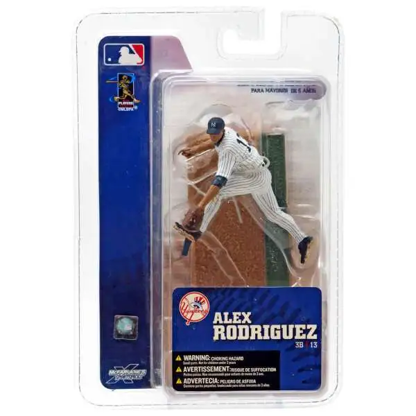 McFarlane Toys MLB New York Yankees Sports Picks Baseball 3 Inch Mini Series 3 Alex Rodriguez Mini Figure [White Jersey]