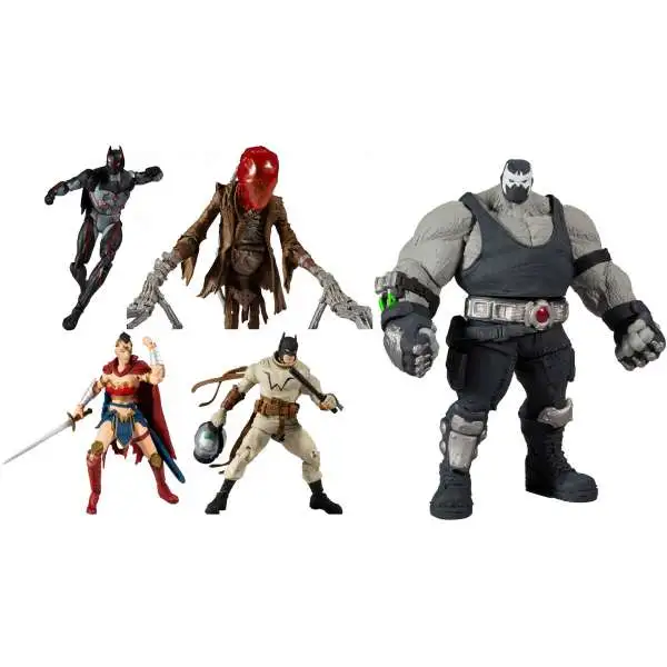McFarlane Toys DC Multiverse Build Bane Series Batman, Wonder Woman, Scarecrow & Omega Set of 4 Action Figures [Last Knight on Earth]