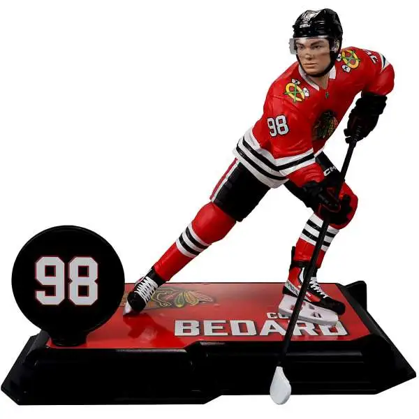 McFarlane Toys NHL Chicago Blackhawks Sports Hockey Connor Bedard Action Figure [New Pose, Red Jersey, Regular Version]