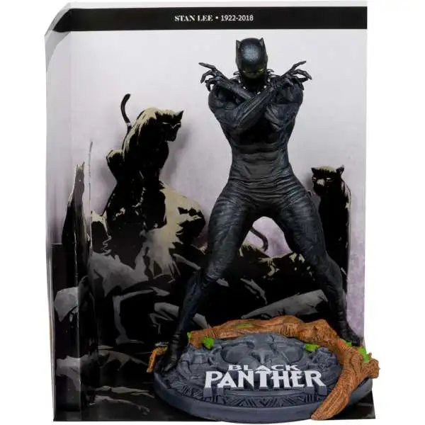 McFarlane Toys Marvel Black Panther Posed Figure with Scene [Marvel Knights #4]