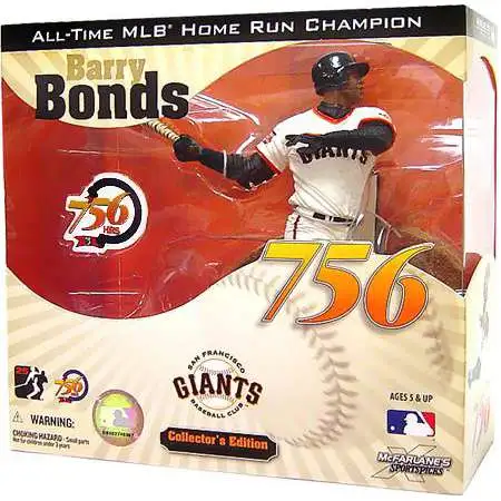 McFarlane Toys MLB San Francisco Giants Sports Picks Baseball Collector's Edition Barry Bonds Action Figure [756th Home Run]