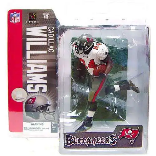 McFarlane Toys NFL Tampa Bay Buccaneers Sports Picks Football Series 13 Cadillac Williams Action Figure [White Jersey]