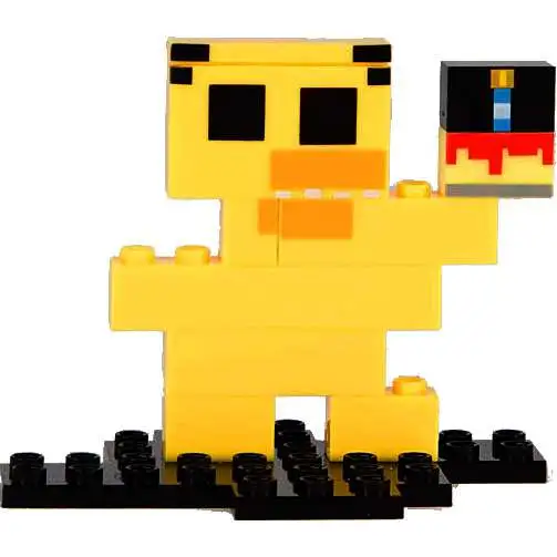 McFarlane Toys Five Nights at Freddy's 8-Bit Series 1 Chica Buildable Figure #12043 [Golden Freddy Piece!]