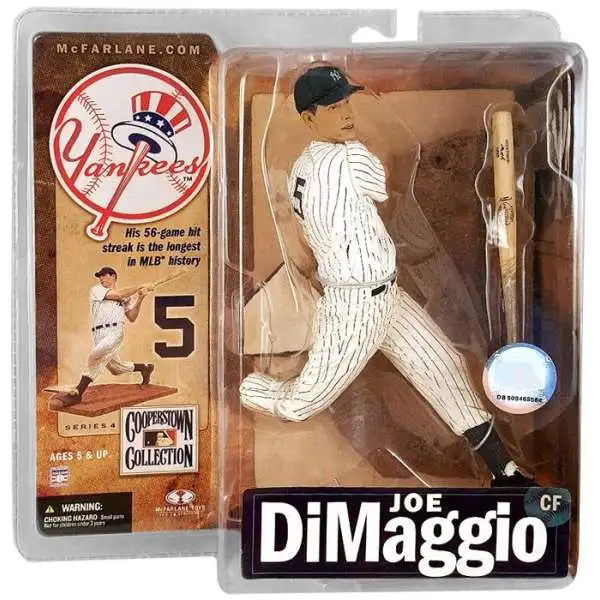 McFarlane Toys MLB New York Yankees Sports Picks Baseball Cooperstown Collection Series 4 Joe DiMaggio Action Figure [Pinstripes]