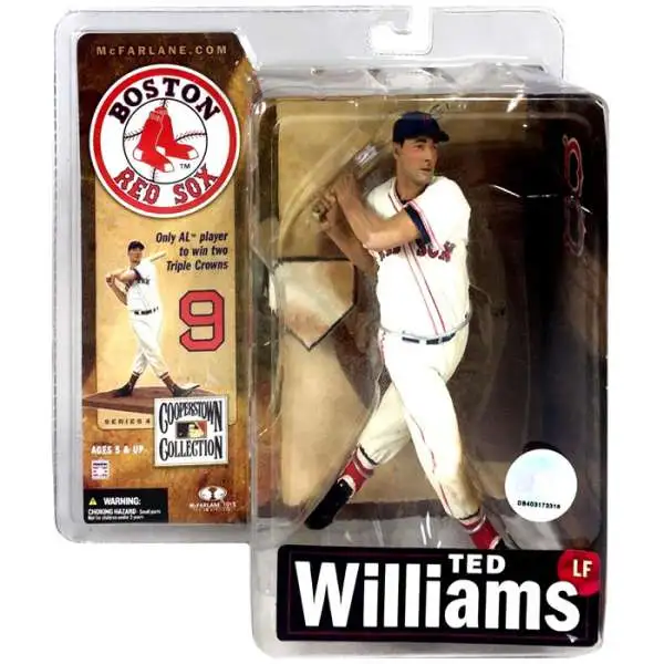 McFarlane Toys MLB Boston Red Sox Sports Picks Baseball Cooperstown Collection Series 4 Ted Williams Action Figure [White Uniform]
