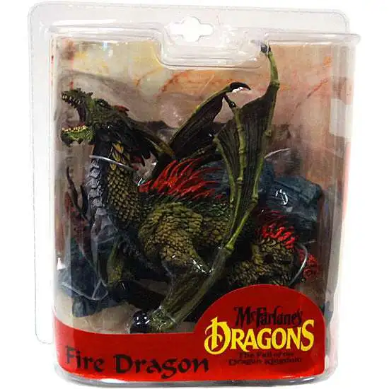 McFarlane Toys Dragons The Fall of the Dragon Kingdom Series 7 Fire Dragon Clan Action Figure