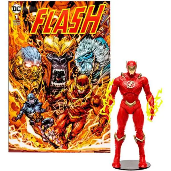McFarlane Toys DC Page Punchers The Flash Action Figure & Comic Book [Barry Allen]