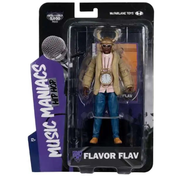 McFarlane Toys Public Enemy Music Maniacs Hip Hop Flavor Flav Action Figure
