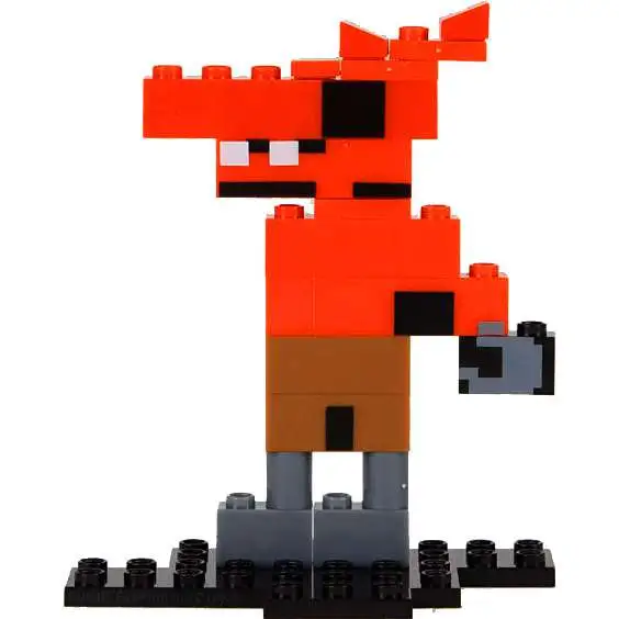 McFarlane Toys Five Nights at Freddy's 8-Bit Series 1 Foxy Buildable Figure #12044 [Golden Freddy Piece!]