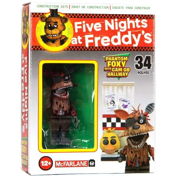 McFarlane Toys Five Nights at Freddy's Phantom Foxy with Cam 08 Hallway Micro Figure Build Set