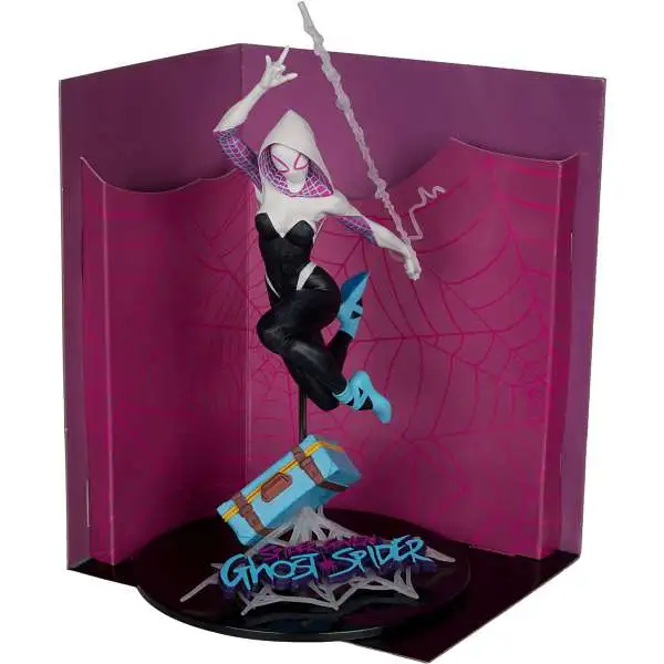 McFarlane Toys Marvel Gold Label Collection Ghost-Spider Posed Figure with Scene [The Amazing Spider-Man #1]