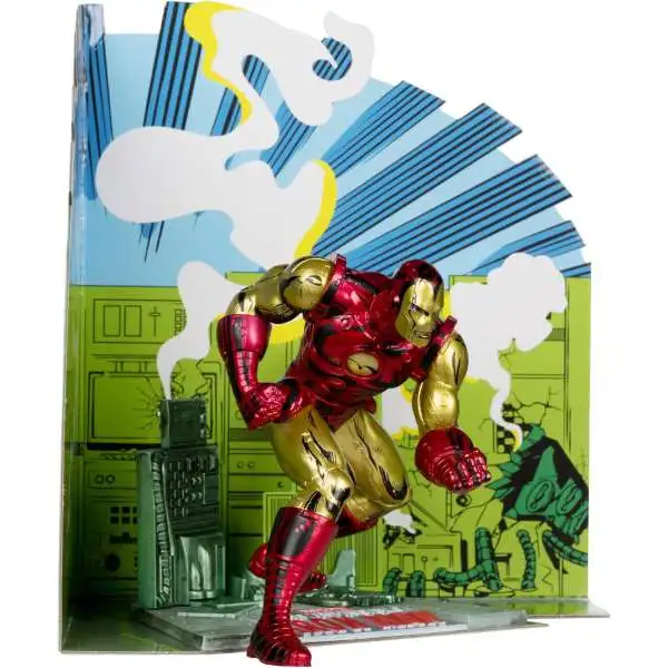 McFarlane Toys Marvel Iron Man Posed Figure with Scene [Iron Man #126]