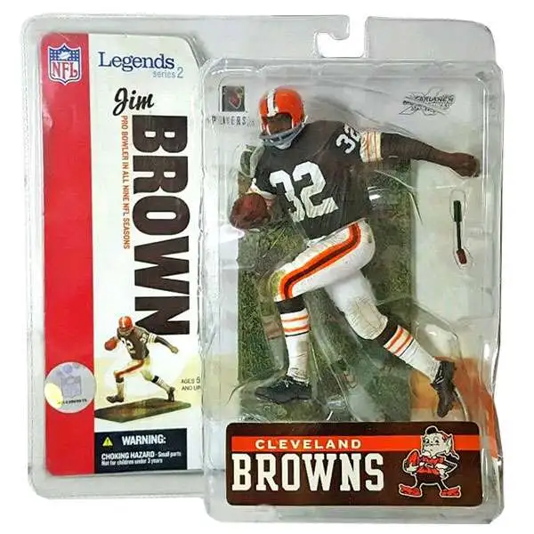 McFarlane Toys NFL Cleveland Browns Sports Picks Football Legends Series 2 Jim Brown Action Figure [Brown Jersey]