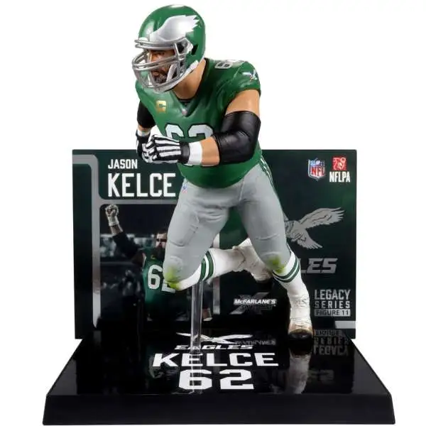 McFarlane Toys NFL Philadelphia Eagles Sports Football Jason Kelce Action Figure [Green Jersey, Regular Version]