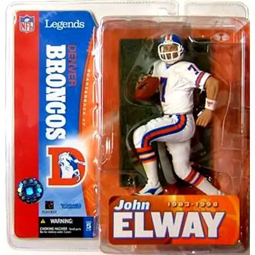 McFarlane Toys NFL Denver Broncos Sports Picks Football Legends Series 1 John Elway Action Figure [White Jersey Variant]