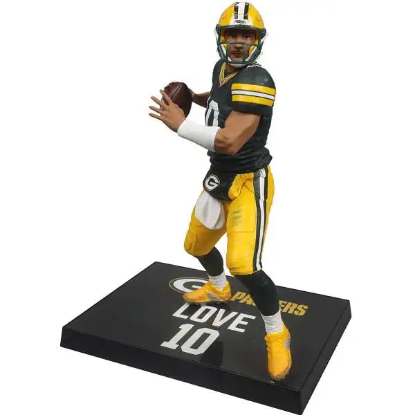 McFarlane Toys NFL Green Bay Packers Sports Football Jordan Love Action Figure [Regular Version, Green Jersey]