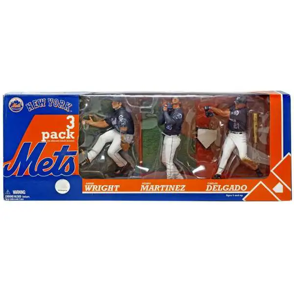 McFarlane Toys MLB New York Mets Sports Picks Baseball Exclusive 3-Pack David Wright, Pedro Martinez & Carlos Delgado Exclusive Action Figure 3-Pack [Damaged Package]