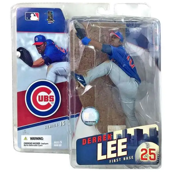 McFarlane Toys MLB Chicago Cubs Sports Picks Baseball Series 15 Derrek Lee Action Figure [Blue Jersey]