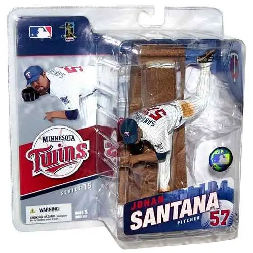 McFarlane Toys MLB Minnesota Twins Sports Picks Baseball Series 15 Johan Santana Action Figure [White Jersey]