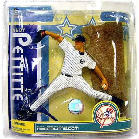 McFarlane Toys MLB New York Yankees Sports Picks Baseball Series 19 Andy Pettitte Action Figure [White Jersey, Damaged Package]