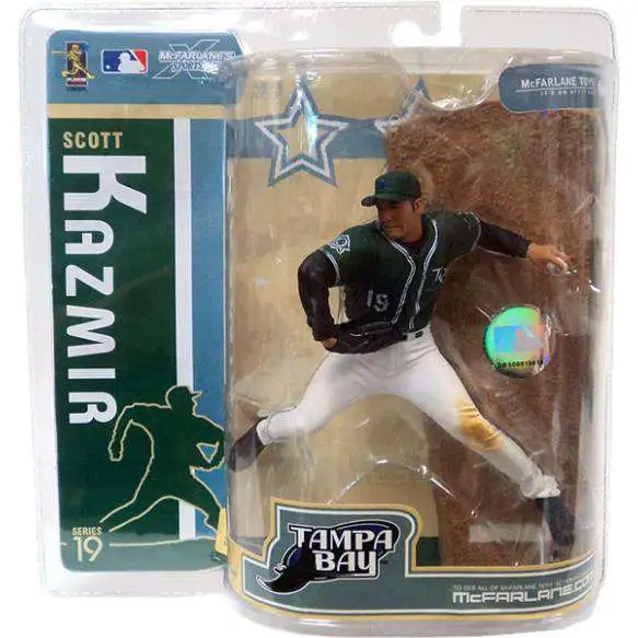 McFarlane Toys MLB Tampa Bay Rays Sports Baseball Series 19 Scott Kazmir Action Figure [Green Jersey]