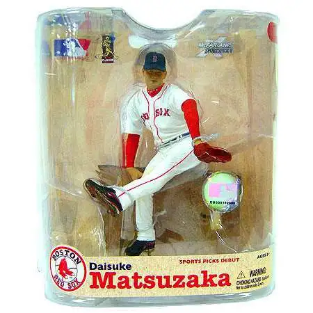 McFarlane Toys MLB Boston Red Sox Sports Picks Baseball Series 21 Daisuke Matsuzaka Action Figure [White Jersey & Patch]