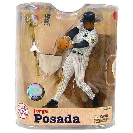 McFarlane Toys MLB New York Yankees Sports Picks Baseball Series 21 Jorge Posada Action Figure [Pinstripes Jersey]