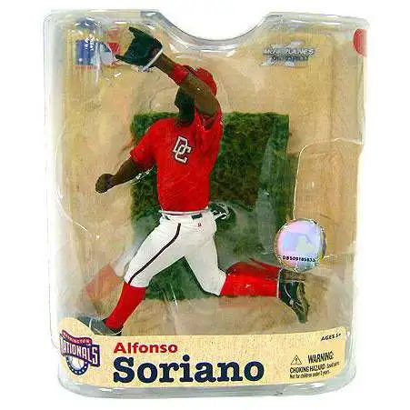 McFarlane Toys MLB Washington Nationals Sports Picks Baseball Series 21 Alfonso Soriano Action Figure [Red Nationals Jersey Variant]