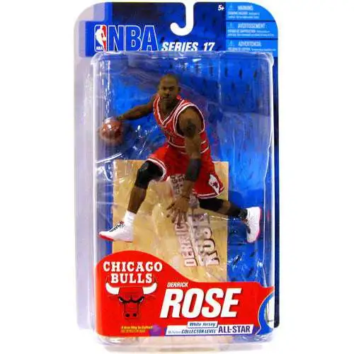McFarlane Toys NBA Chicago Bulls Sports Picks Basketball Series 17 Derrick Rose Action Figure [Red Jersey]