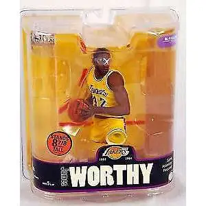 McFarlane Toys NBA Los Angeles Lakers Sports Basketball Legends Series 3 James Worthy Action Figure [Yellow Jersey]