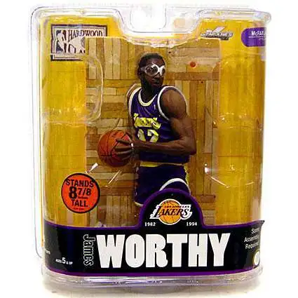 McFarlane Toys NBA Los Angeles Lakers Sports Picks Basketball Legends Series 3 James Worthy Action Figure [Purple Jersey Variant]