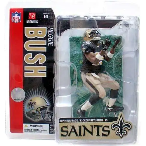 McFarlane Toys NFL New Orleans Saints Sports Picks Football Series 14 Reggie Bush Action Figure [Black Jersey]