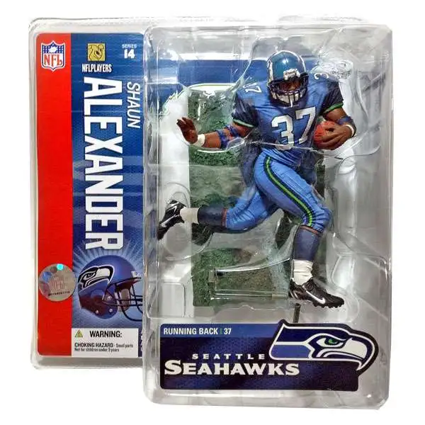 McFarlane Toys NFL Seattle Seahawks Sports Picks Football Series 14 Shaun Alexander Action Figure [Teal Uniform]
