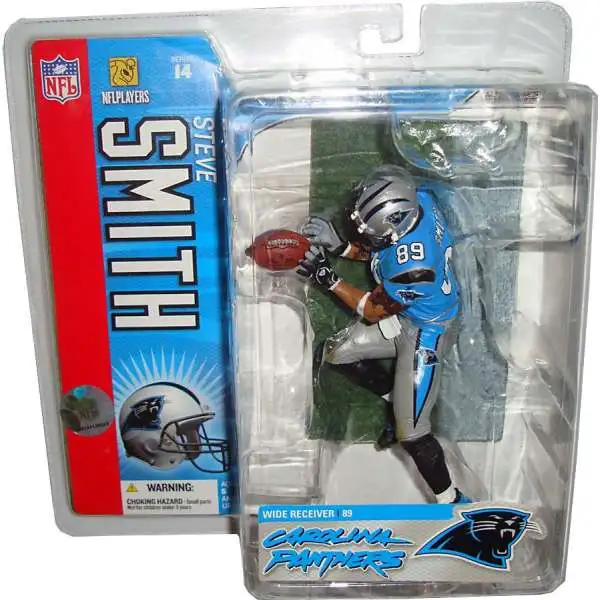 McFarlane Toys NFL Carolina Panthers Sports Picks Football Series 14 Steve Smith Action Figure [Blue Jersey Variant]
