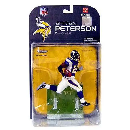 McFarlane Toys NFL Minnesota Vikings Sports Picks Football Series 18 Adrian Peterson Action Figure [Black Wrist Tape Variant]
