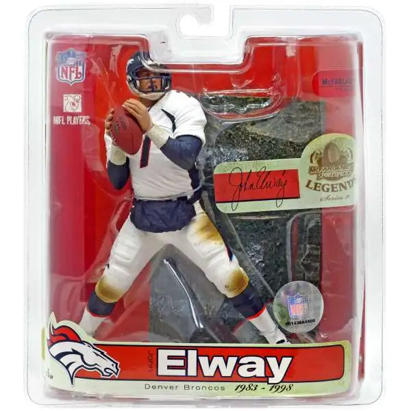 McFarlane Toys NFL Denver Broncos Sports Picks Football Legends Series 3 John Elway Action Figure [White Jersey Variant]