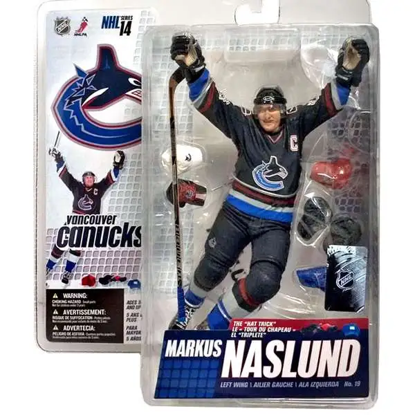 McFarlane Toys NHL Vancouver Canucks Sports Picks Hockey Series 14 Markus Naslund Action Figure [Blue Jersey]