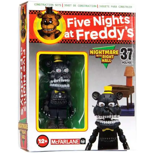 McFarlane Toys Five Nights at Freddy's Nightmare with Right Hall Micro Figure Build Set