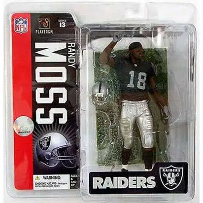McFarlane Toys NFL Oakland Raiders Sports Picks Football Series 13 Randy Moss Action Figure [Black Jersey]
