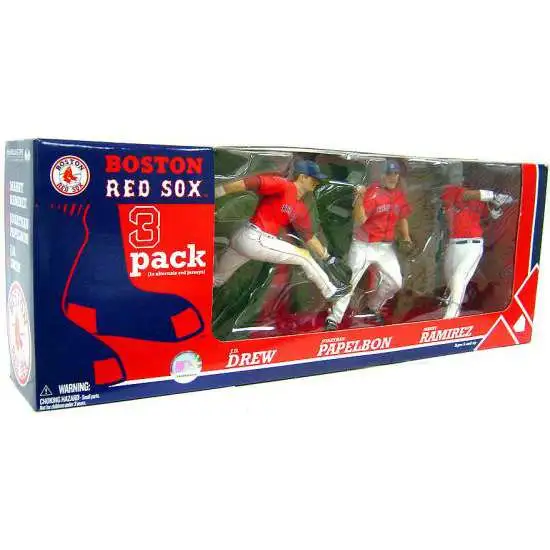 McFarlane Toys MLB Boston Red Sox Sports Picks Baseball Exclusive 3-Pack Manny Ramirez, Jonathan Papelbon & J.D. Drew Exclusive Action Figure 3-Pack