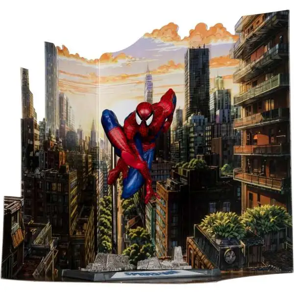 McFarlane Toys Marvel Spider-Man Posed Figure with Scene [Spider-Man #6]