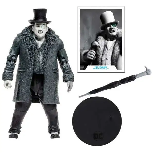 McFarlane Toys DC Multiverse Solomon Grundy Series, Gold Label Collection The Penguin Exclusive Action Figure [Black & White, Arkham City, Loose]