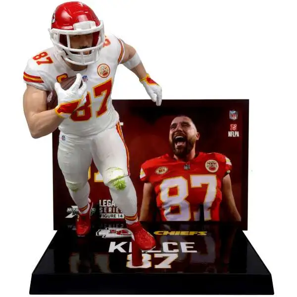 McFarlane Toys NFL Kansas City Chiefs Sports Football Travis Kelce Action Figure [White Uniform, Chase Version]