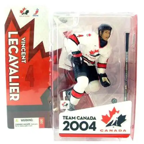 NHL Hockey 6 Inch Action Figure Team Cananda - Sidney Crosby Team Canada  White Jersey All-Star Level Variant signed Base #86 of 100
