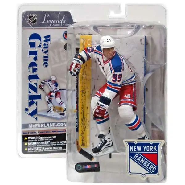 McFarlane Toys NHL New York Rangers Sports Hockey Legends Series 3 Wayne Gretzky Action Figure [White Jersey]